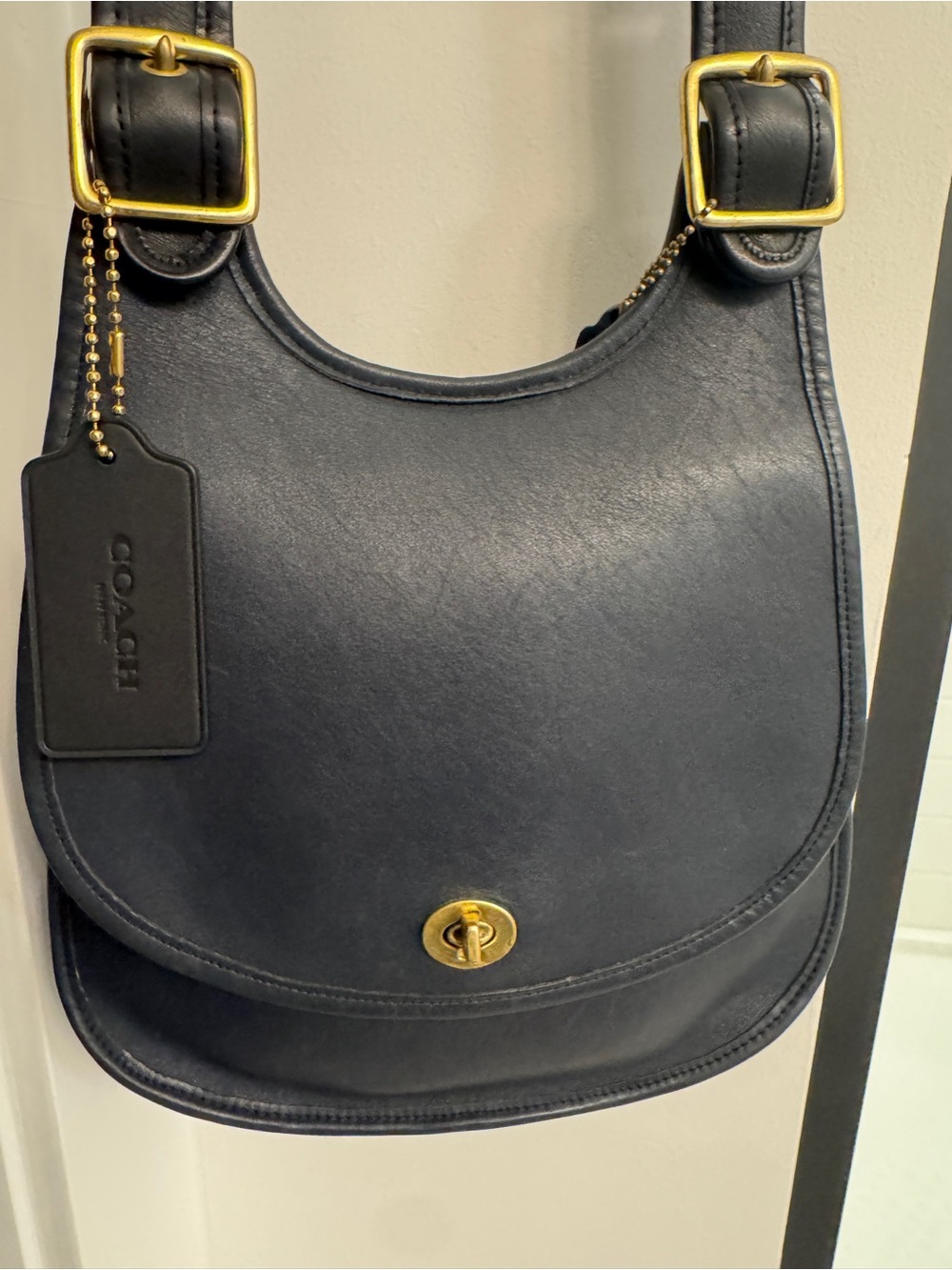 Coach Black Leather Berkley Shoulder Bag with Gold Hardware - Picture 3 of 8